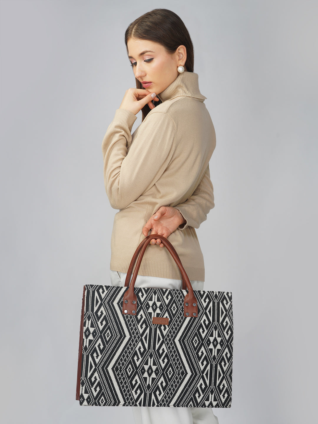 NiceG Black Cherry Tote Bags For Women & Girls